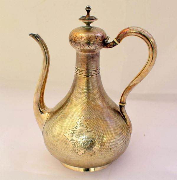 CAFFETTIERA , PARIGI 1880 , ARGENTIERE E. HUGO                            