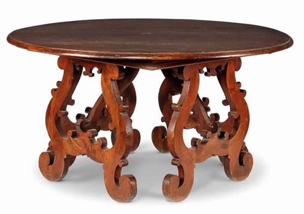 TAVOLO IN STILE TOSCANO DEL SEICENTO                                        - Asta BENI D'ANTIQUARIATO E SCULTURE, GIOIELLI E COLLEZIONISMO - Poggio Bracciolini Casa d'Aste