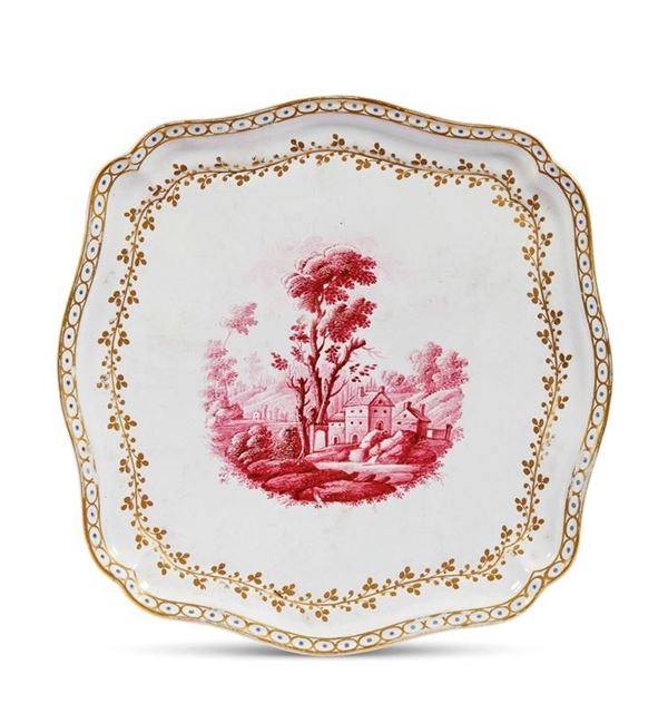 VASSOIO, DOCCIA, MANIFATTURA GINORI, 1790-1800 CIRCA&nbsp;&nbsp;&nbsp;&nbsp;&nbsp;&nbsp;&nbsp;&nbsp;&nbsp;&nbsp;&nbsp;&nbsp;&nbsp;&nbsp;&nbsp;&nbsp;&nbsp;&nbsp;&nbsp;&nbsp;&nbsp;&nbsp;  - Asta BENI D'ANTIQUARIATO E SCULTURE, GIOIELLI E COLLEZIONISMO - Poggio Bracciolini Casa d'Aste