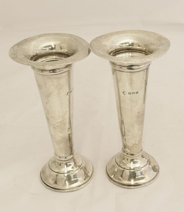 COPPIA DI VASI A TROMBA , BIRMINGHAM , SEC. XX&nbsp;&nbsp;&nbsp;&nbsp;&nbsp;&nbsp;&nbsp;&nbsp;&nbsp;&nbsp;&nbsp;&nbsp;&nbsp;&nbsp;&nbsp;&nbsp;&nbsp;&nbsp;&nbsp;&nbsp;&nbsp;&nbsp;&nbsp;&nbsp;&nbsp;&nbsp;&nbsp;&nbsp;