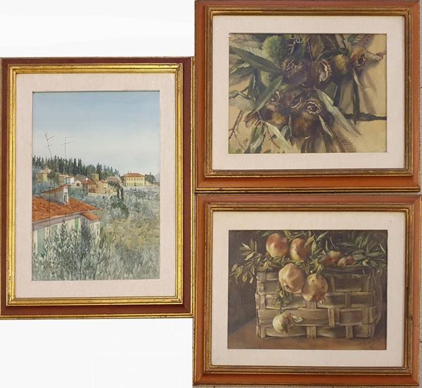 Scuola italiana, sec. XX                                                                 - Asta ARREDI DA UNA VILLA FIESOLANA, GIOIELLI, DIPINTI DAL XVII AL XX SECOLO - Poggio Bracciolini Casa d'Aste