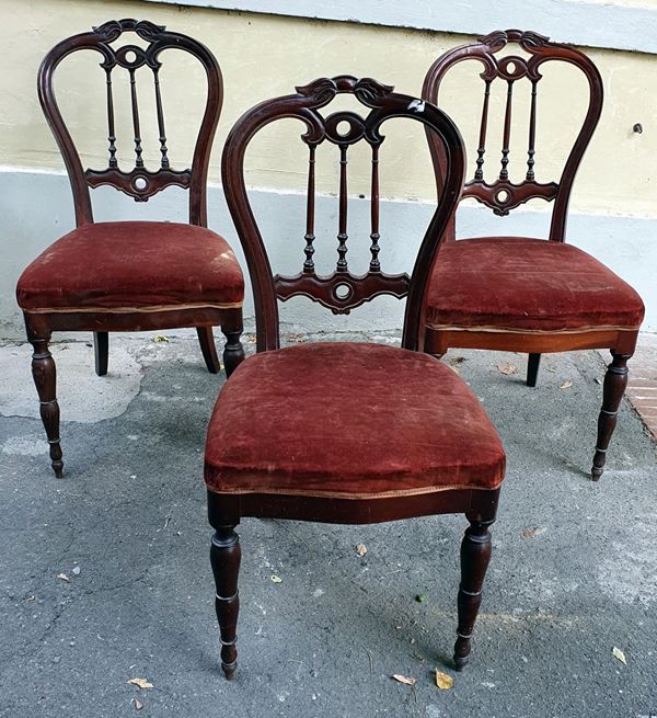 Tre sedie, sec. XIX                                                       