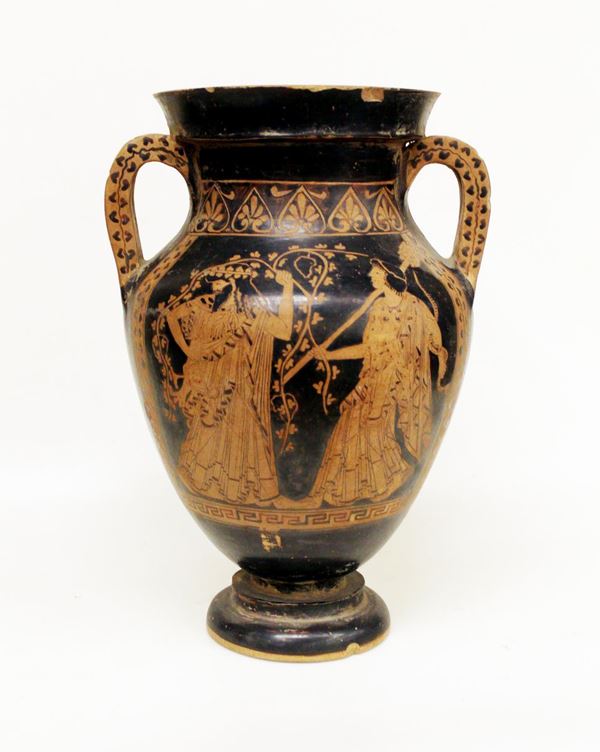 Anfora di gusto archeologico imitante unanfora a profilo continuo attica&nbsp;&nbsp;