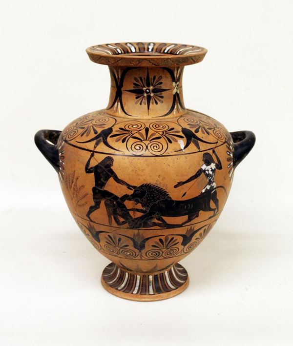 Hydria di gusto archeologico imitante una hydria ceretana, rara produzione