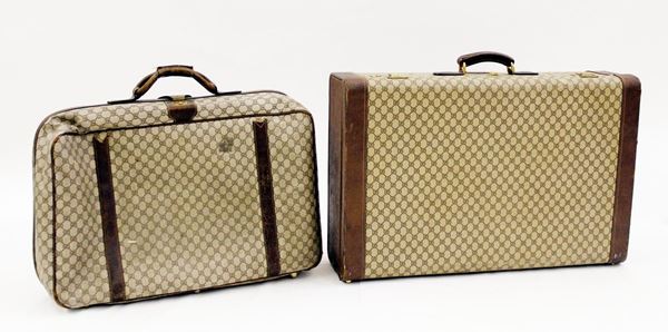 Due valigie, anni 70, produzione Gucci,&nbsp;&nbsp;&nbsp;&nbsp;&nbsp;&nbsp;&nbsp;&nbsp;&nbsp;&nbsp;&nbsp;&nbsp;&nbsp;&nbsp;&nbsp;&nbsp;&nbsp;&nbsp;&nbsp;&nbsp;&nbsp;&nbsp;&nbsp;&nbsp;&nbsp;&nbsp;&nbsp;&nbsp;&nbsp;&nbsp;&nbsp;&nbsp;&nbsp;&nbsp;&nbsp;