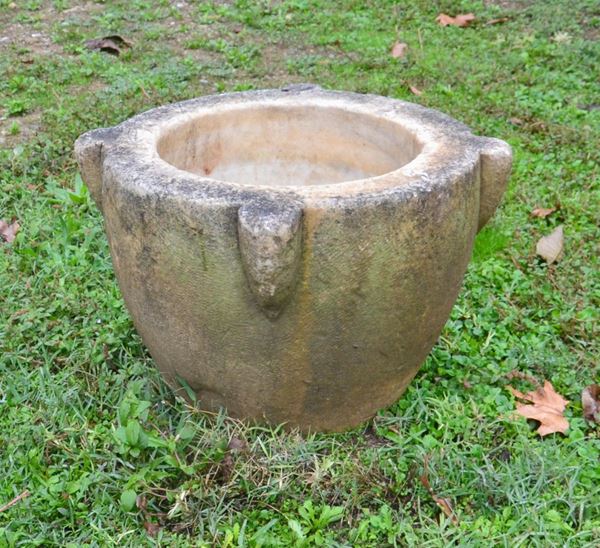 Mortaio sec. XVIII                                                          - Asta GIOIELLI, ARGENTI, ARREDI, OGGETTI D'ARTE E DIPINTI - Poggio Bracciolini Casa d'Aste