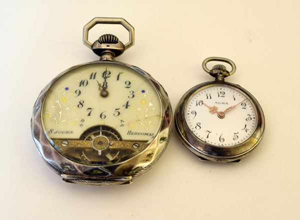 OROLOGIO DA TASCA   8 GIORNI EBDOMAS , INIZI SEC. XX                      