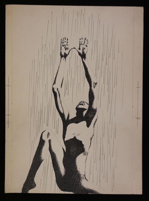 Lotto di sei illustrazioni eseguite da Karel Thole (1914-2000) tecnica    