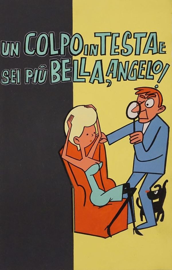 Lotto di settantuno illustrazioni eseguite da Carlo Manzoni