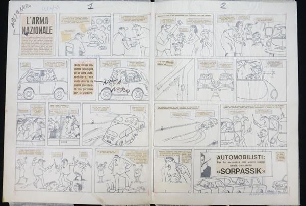 Giorgio Cavallo  - Asta TAVOLE ORIGINALI E ILLUSTRAZIONI - Poggio Bracciolini Casa d'Aste