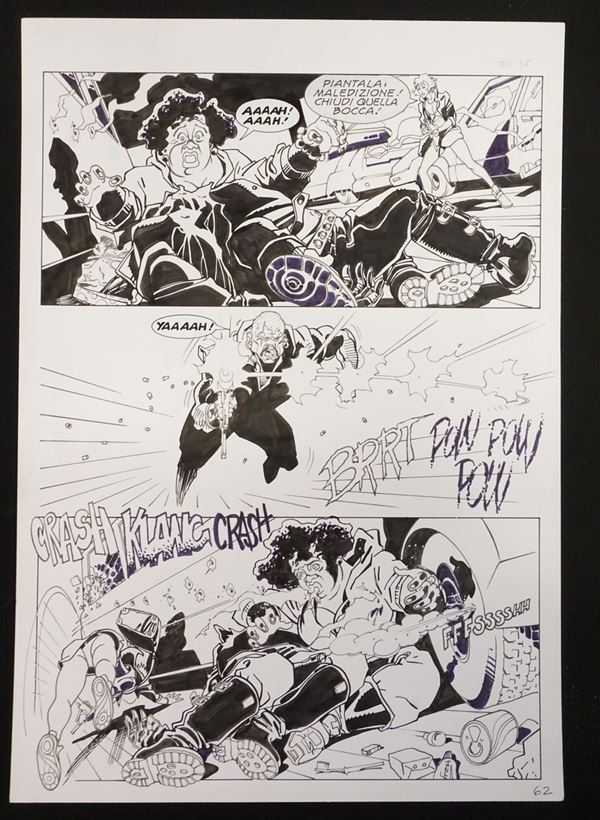 Stefano Casini, Nathan Never - "Hadija"tavola originale per l'albo n. 66  