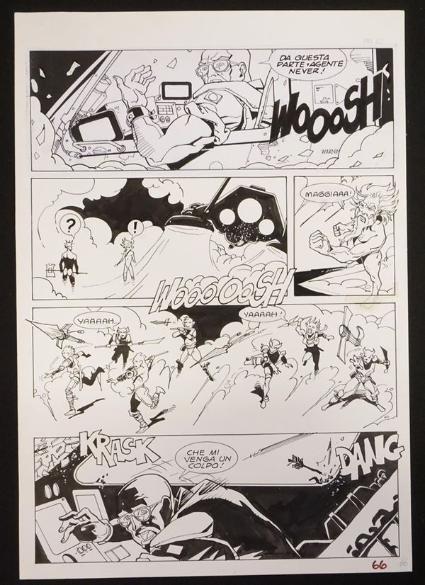 Stefano Casini, Nathan Never - "Tragica ossessione"tavola originale per   