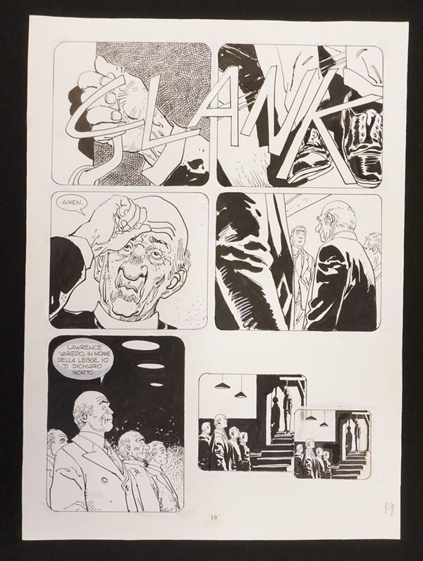 Gustavo Trigo (1940-1999), Dylan Dog - "La bellezza del demonio"tavola    