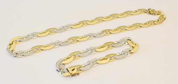 DEMI PARURE IN ORO GIALLO , ORO BIANCO E DIAMANTI&nbsp;&nbsp;&nbsp;&nbsp;&nbsp;&nbsp;&nbsp;&nbsp;&nbsp;&nbsp;&nbsp;&nbsp;&nbsp;&nbsp;&nbsp;&nbsp;&nbsp;&nbsp;&nbsp;&nbsp;&nbsp;&nbsp;&nbsp;&nbsp;&nbsp;