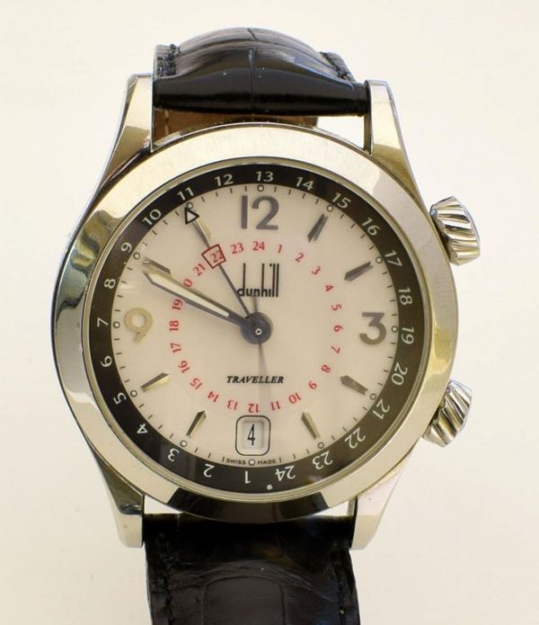 OROLOGIO DA POLSO DUNHILL TRAVELLER IN ACCIAIO&nbsp;&nbsp;&nbsp;&nbsp;&nbsp;&nbsp;&nbsp;&nbsp;&nbsp;&nbsp;&nbsp;&nbsp;&nbsp;&nbsp;&nbsp;&nbsp;&nbsp;&nbsp;&nbsp;&nbsp;&nbsp;&nbsp;&nbsp;&nbsp;&nbsp;&nbsp;&nbsp;&nbsp;