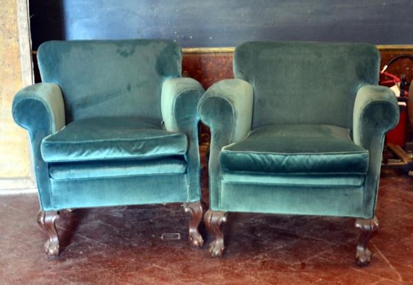 Coppia di poltrone, sec. XIX,                                             
