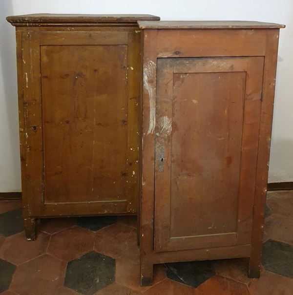 Due credenzini, sec. XIX,                                                 