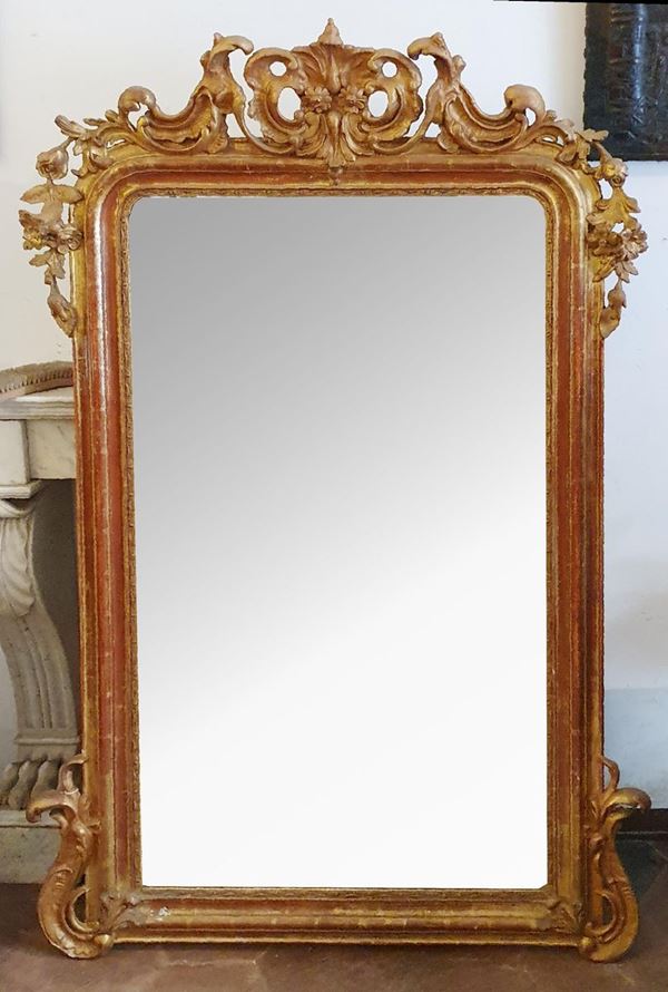 Specchiera, Francia, sec. XIX,                                              - Asta OPERE E OGGETTI D'ARTE ANTICA E CONTEMPORANEA, GIOIELLI - Poggio Bracciolini Casa d'Aste