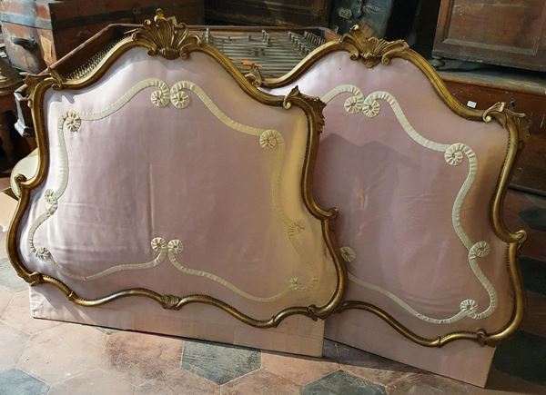 Due testate di letto singolo, inizi sec. XX,                                - Asta OPERE E OGGETTI D'ARTE ANTICA E CONTEMPORANEA, GIOIELLI - Poggio Bracciolini Casa d'Aste