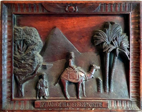 Rilievo, sec. XX, in legno                                                