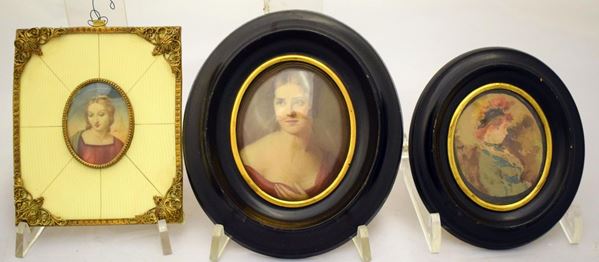 Due miniature , sec. XIX/XX                                               