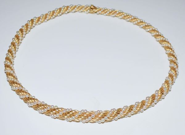 COLLANA GIROCOLLO IN ORO GIALLO 18 KT                                     