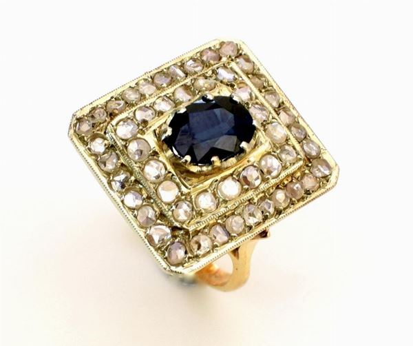 ANELLO IN ORO GIALLO KT 18, DIAMANTI E ZAFFIRO&nbsp;&nbsp;&nbsp;&nbsp;&nbsp;&nbsp;&nbsp;&nbsp;&nbsp;&nbsp;&nbsp;&nbsp;&nbsp;&nbsp;&nbsp;&nbsp;&nbsp;&nbsp;&nbsp;&nbsp;&nbsp;&nbsp;&nbsp;&nbsp;&nbsp;&nbsp;&nbsp;&nbsp;