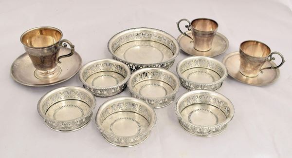 SEI&nbsp; SOTTOBICCHIERI E SOTTOBOTTIGLIA , LOMBARDO&nbsp;&nbsp;&nbsp;&nbsp;&nbsp;&nbsp;&nbsp;&nbsp;&nbsp;&nbsp;&nbsp;&nbsp;&nbsp;&nbsp;&nbsp;&nbsp;&nbsp;&nbsp;&nbsp;&nbsp;&nbsp;&nbsp;&nbsp;&nbsp;&nbsp;&nbsp;&nbsp;  - Asta Antiquariato, Collezionismo e Gioielli - Poggio Bracciolini Casa d'Aste