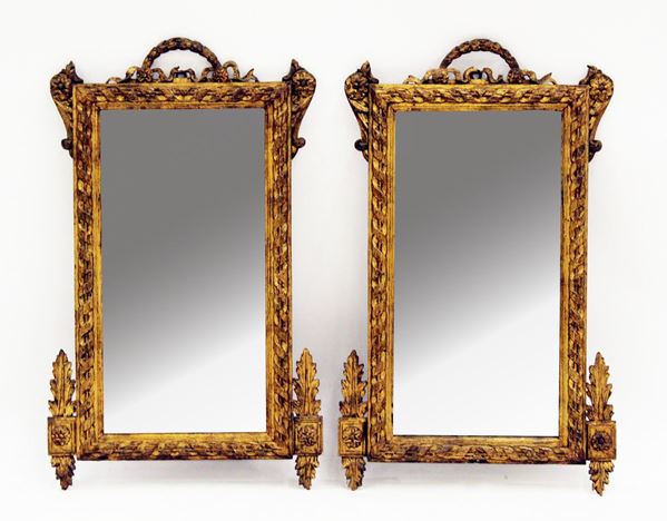 Coppia di specchiere, Francia, in stile Luigi XVI&nbsp;&nbsp;&nbsp;&nbsp;&nbsp;&nbsp;&nbsp;&nbsp;&nbsp;&nbsp;&nbsp;&nbsp;&nbsp;&nbsp;&nbsp;&nbsp;&nbsp;&nbsp;&nbsp;&nbsp;&nbsp;&nbsp;&nbsp;&nbsp;&nbsp;  - Asta Antiquariato, Collezionismo e Gioielli - Poggio Bracciolini Casa d'Aste