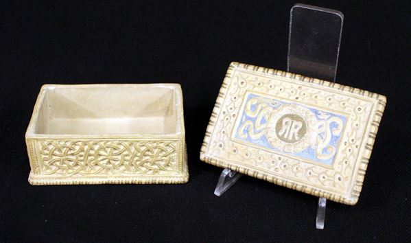 Cofanetto, manifatture Fornaci Chigi, sec. XX                             
