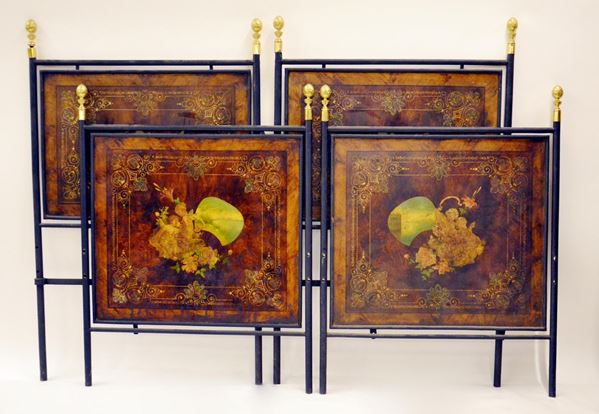 Coppia di lettini, sec. XX                                                  - Asta Antiquariato, Collezionismo e Gioielli - Poggio Bracciolini Casa d'Aste