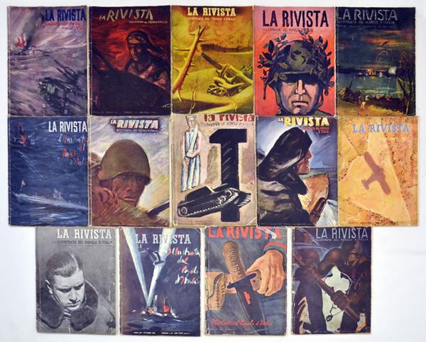 Raccolta di dodici riviste Il Popolo d'Italia, anno 1941&nbsp;&nbsp;&nbsp;&nbsp;&nbsp;&nbsp;&nbsp;&nbsp;&nbsp;&nbsp;&nbsp;&nbsp;&nbsp;&nbsp;&nbsp;&nbsp;&nbsp;&nbsp;
