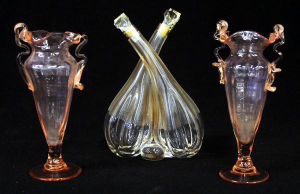 Coppia di vasetti, Murano, sec. XX&nbsp;&nbsp;&nbsp;&nbsp;&nbsp;&nbsp;&nbsp;&nbsp;&nbsp;&nbsp;&nbsp;&nbsp;&nbsp;&nbsp;&nbsp;&nbsp;&nbsp;&nbsp;&nbsp;&nbsp;&nbsp;&nbsp;&nbsp;&nbsp;&nbsp;&nbsp;&nbsp;&nbsp;&nbsp;&nbsp;&nbsp;&nbsp;&nbsp;&nbsp;&nbsp;&nbsp;&nbsp;&nbsp;&nbsp;&nbsp;