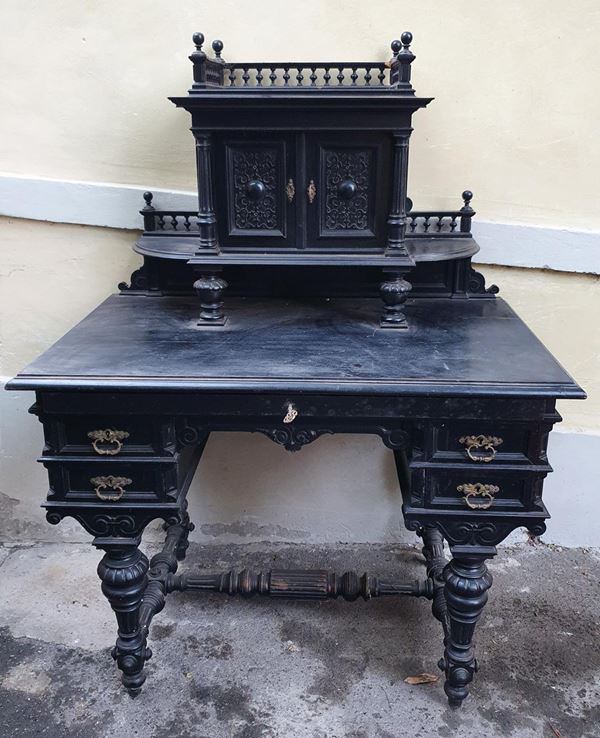 Scrittoio, sec. XIX                                                         - Asta Mobili, Oggetti d'arte, Gioielli e Collezionismo - Poggio Bracciolini Casa d'Aste