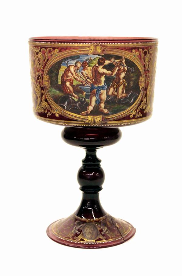 Coppa in vetro, fine sec. XIX&nbsp;&nbsp;&nbsp;&nbsp;&nbsp;&nbsp;&nbsp;&nbsp;&nbsp;&nbsp;&nbsp;&nbsp;&nbsp;&nbsp;&nbsp;&nbsp;&nbsp;&nbsp;&nbsp;&nbsp;&nbsp;&nbsp;&nbsp;&nbsp;&nbsp;&nbsp;&nbsp;&nbsp;&nbsp;&nbsp;&nbsp;&nbsp;&nbsp;&nbsp;&nbsp;&nbsp;&nbsp;&nbsp;&nbsp;&nbsp;&nbsp;&nbsp;&nbsp;&nbsp;&nbsp;