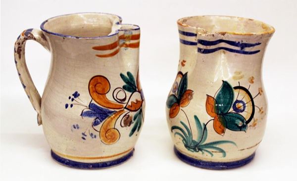 Coppia di grandi brocche, Italia centrale, sec.XX&nbsp;&nbsp;&nbsp;&nbsp;&nbsp;&nbsp;&nbsp;&nbsp;&nbsp;&nbsp;&nbsp;&nbsp;&nbsp;&nbsp;&nbsp;&nbsp;&nbsp;&nbsp;&nbsp;&nbsp;&nbsp;&nbsp;&nbsp;&nbsp;&nbsp;  - Asta Opere e Oggetti d'arte antica e Contemporanea, Gioielli - Poggio Bracciolini Casa d'Aste