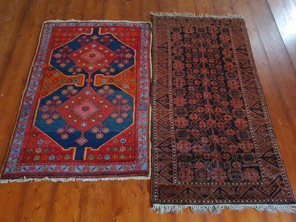Due tappeti persiani, sec. XX                                             
