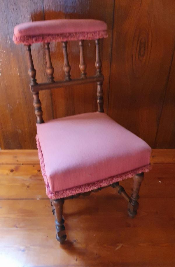 Sedia , inginocchiatoio , sec. XX                                           - Asta Opere e Oggetti d'arte antica e Contemporanea, Gioielli - Poggio Bracciolini Casa d'Aste