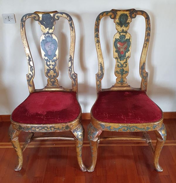Coppia di sedie, Veneto, sec. XVIII                                       