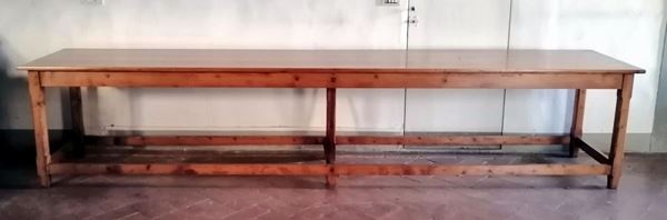 Grande tavolo, inizi sec. XX, da lavoro,                                  