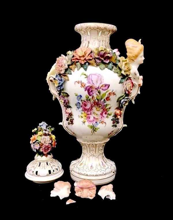 



Vaso, manifattura Dresda, fine sec. XIX 