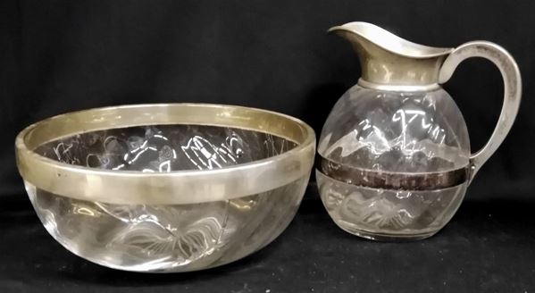 Brocca con catino, sec. XX   - Asta COLLECTIBLES, Mobili, Arredi e Dipinti dal secolo XVI al XX - Poggio Bracciolini Casa d'Aste