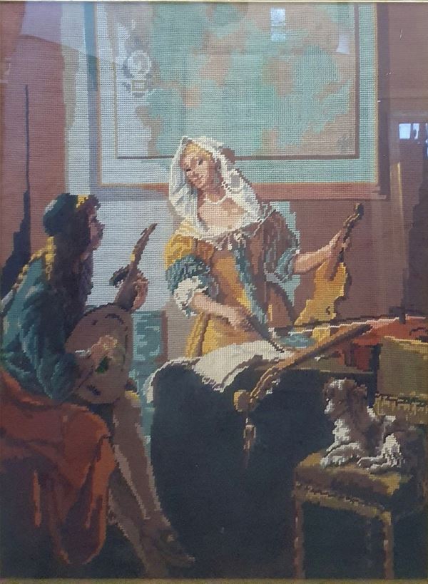 Arazzo, Francia, sec. XX  - Asta MOBILI E ARREDI - Poggio Bracciolini Casa d'Aste