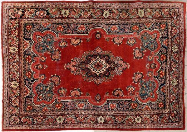 



Tappeto persiano, sec. XX  - Asta GIOIELLI, ARGENTI, ARREDI, OGGETTI D'ARTE E DIPINTI - Poggio Bracciolini Casa d'Aste