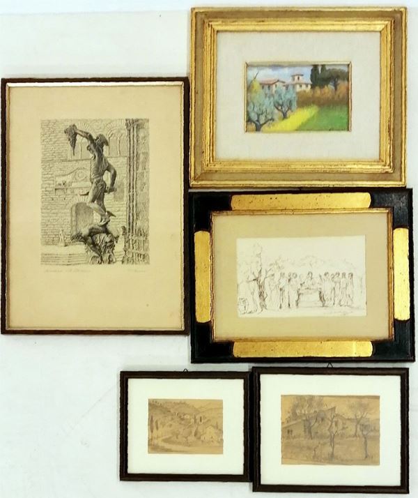 



Scuola italiana, sec. XX  - Asta Gioielli, Arredi d'antiquariato, Dipinti dal XVI al XX Secolo e Argenti - Poggio Bracciolini Casa d'Aste