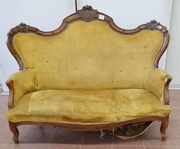 Divano Luigi Filippo ,sec. XIX                                               - Asta Collectibles, Arredi antichi e Contemporanei e Gioielli - Poggio Bracciolini Casa d'Aste