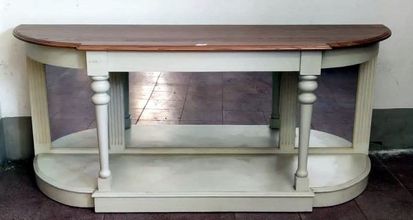 Consolle, sec. XX                                                            - Asta Collectibles, Arredi antichi e Contemporanei e Gioielli - Poggio Bracciolini Casa d'Aste