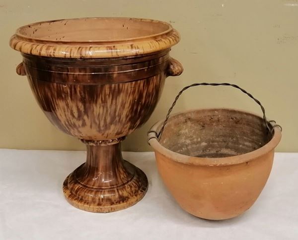 Vaso ad anfora, sec. XX   - Asta MOBILI E ARREDI - Poggio Bracciolini Casa d'Aste