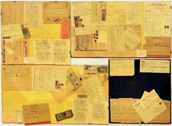 Raccolta di circa trentacinque fra fatture e lettere, sec. XX              