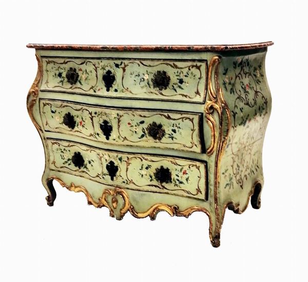 Cassettone, in stile Luigi XV  - Asta Collectibles, Arredi antichi e Contemporanei e Gioielli - Poggio Bracciolini Casa d'Aste